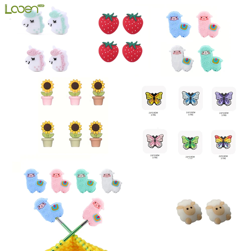 Pom Pom Maker Tool - 2pcs/4pcs/6pcs/8pcs Sweater Needle Stoppers DIY Hand-Knitting