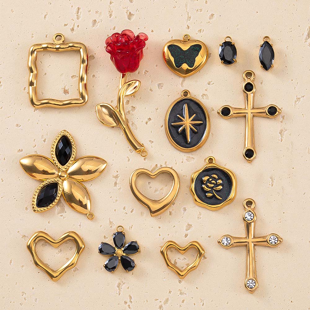 2pcs Stainless Steel Flower Cr – Embellishment Crafts recenzja i cena