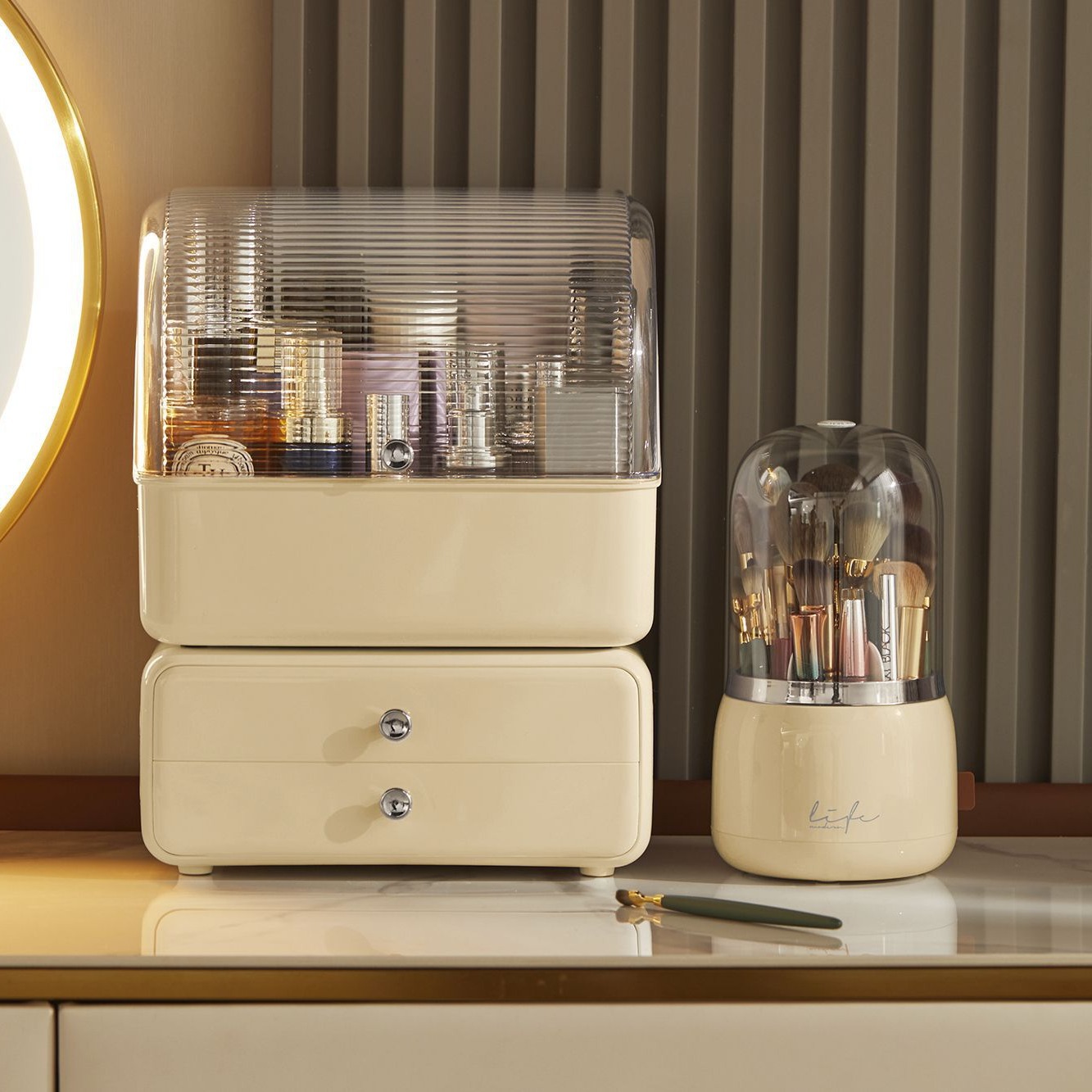 Desktop Cosmetics Storage Box  – Craft Embellishment Storage recenzja i cena
