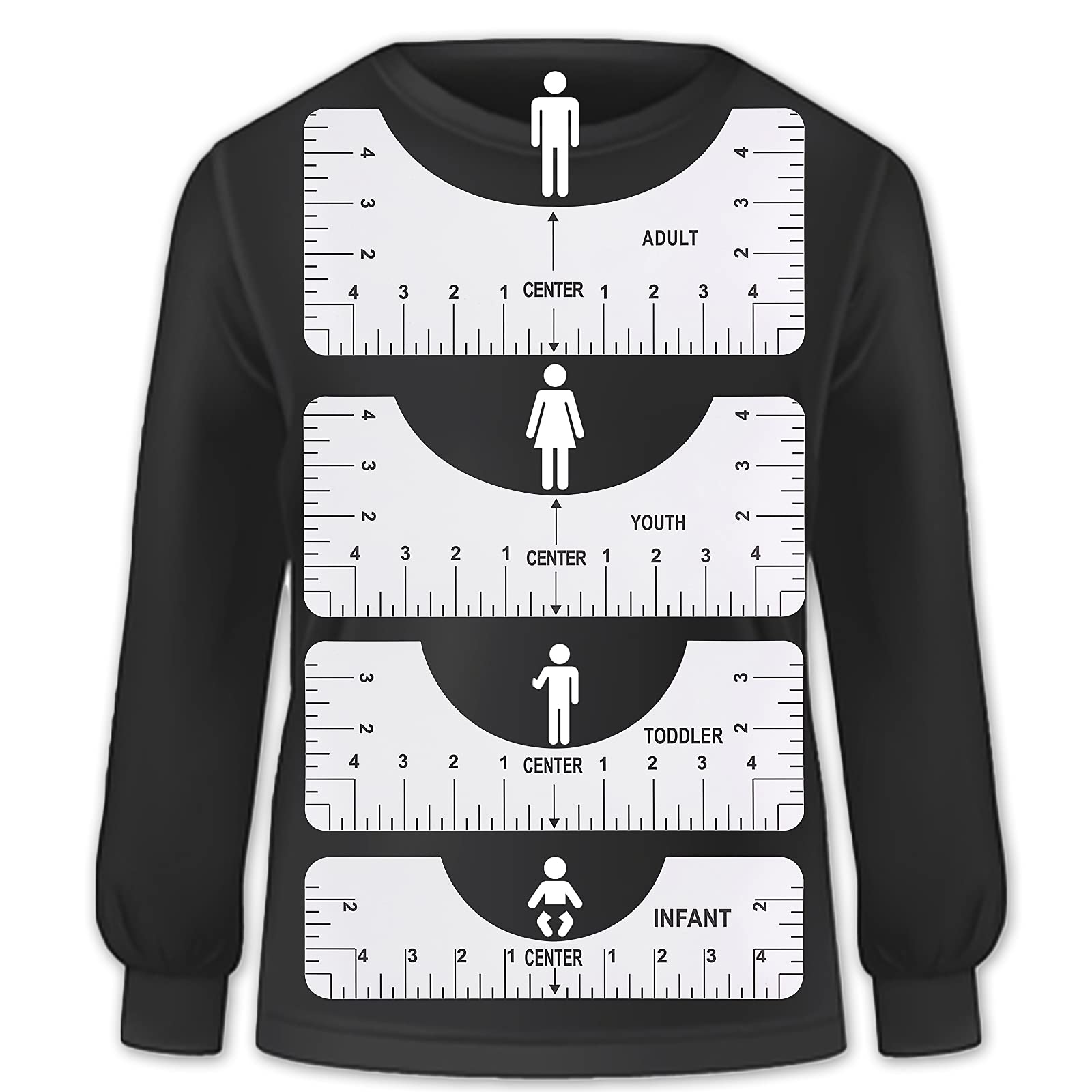 4 Pcs T Shirt Alignment Ruler  – Pom Pom Maker Tool recenzja i cena