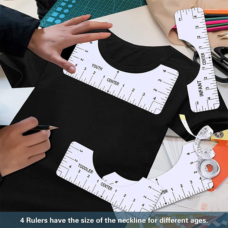 4 Pcs T Shirt Alignment Ruler  – Pom Pom Maker Tool recenzja i cena