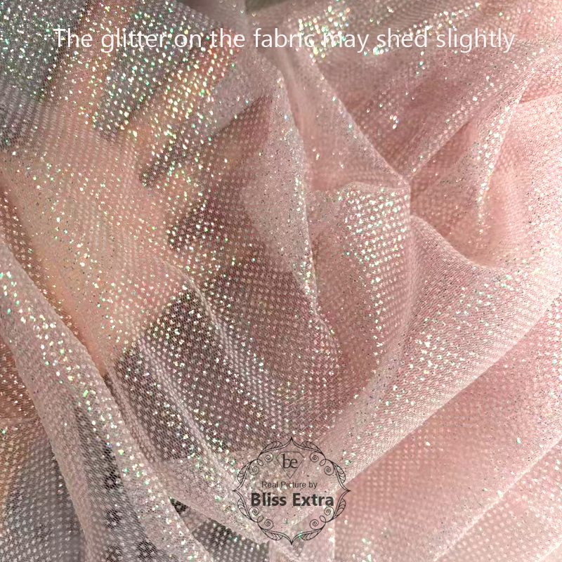 Shimmering Glitter Tulle Fabri – Sequin Fabric Panel recenzja i cena