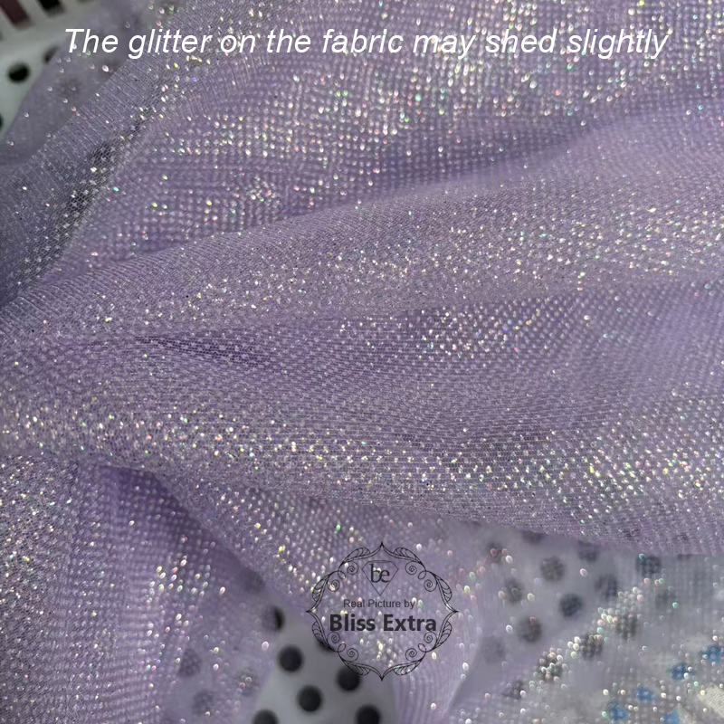 Shimmering Glitter Tulle Fabri – Sequin Fabric Panel recenzja i cena