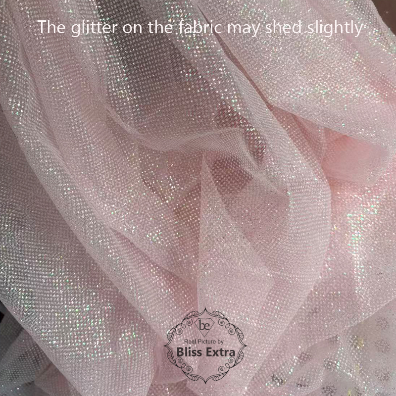 Shimmering Glitter Tulle Fabri – Sequin Fabric Panel recenzja i cena