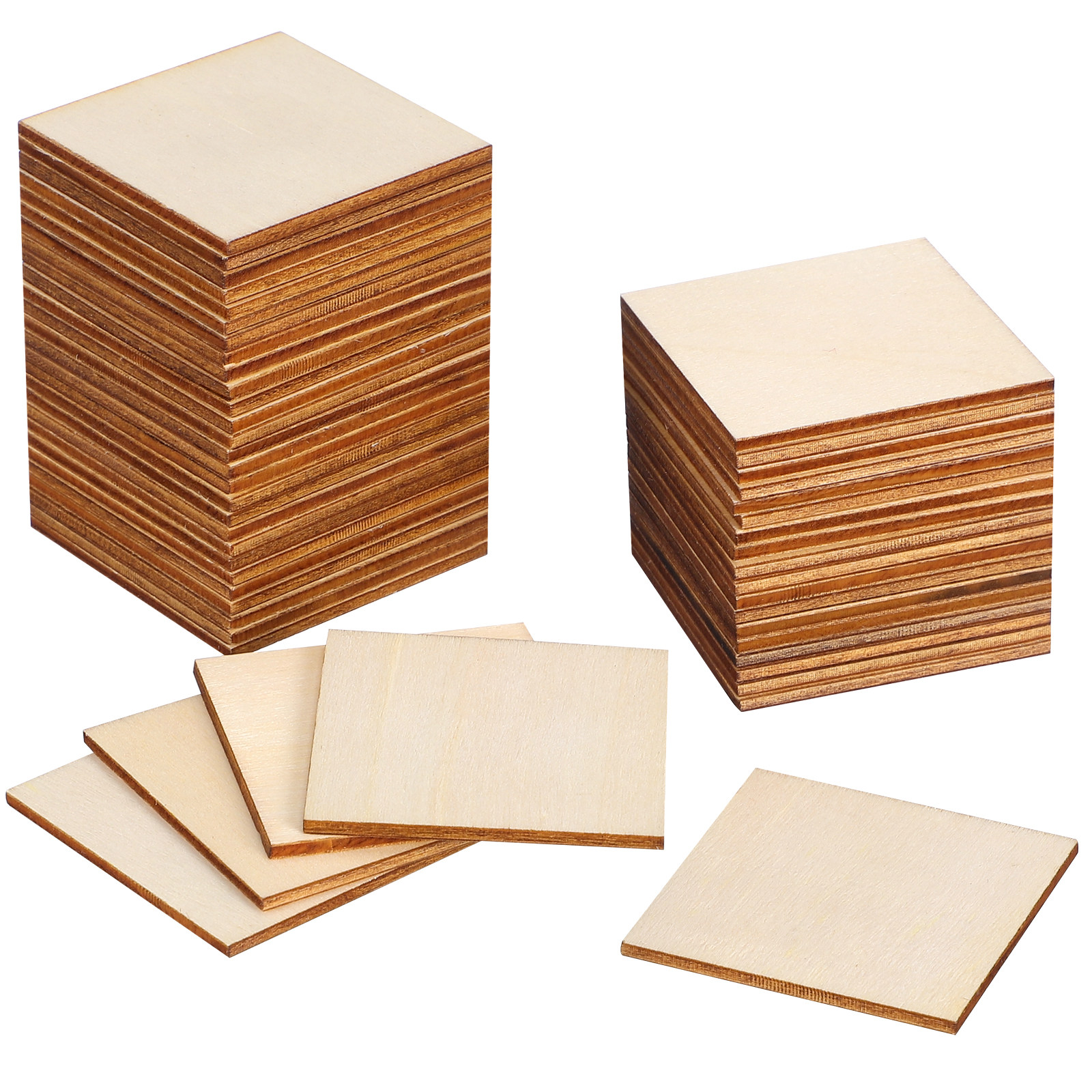 50Pcs Wooden Star Slices Squar – Embellish Craft recenzja i cena