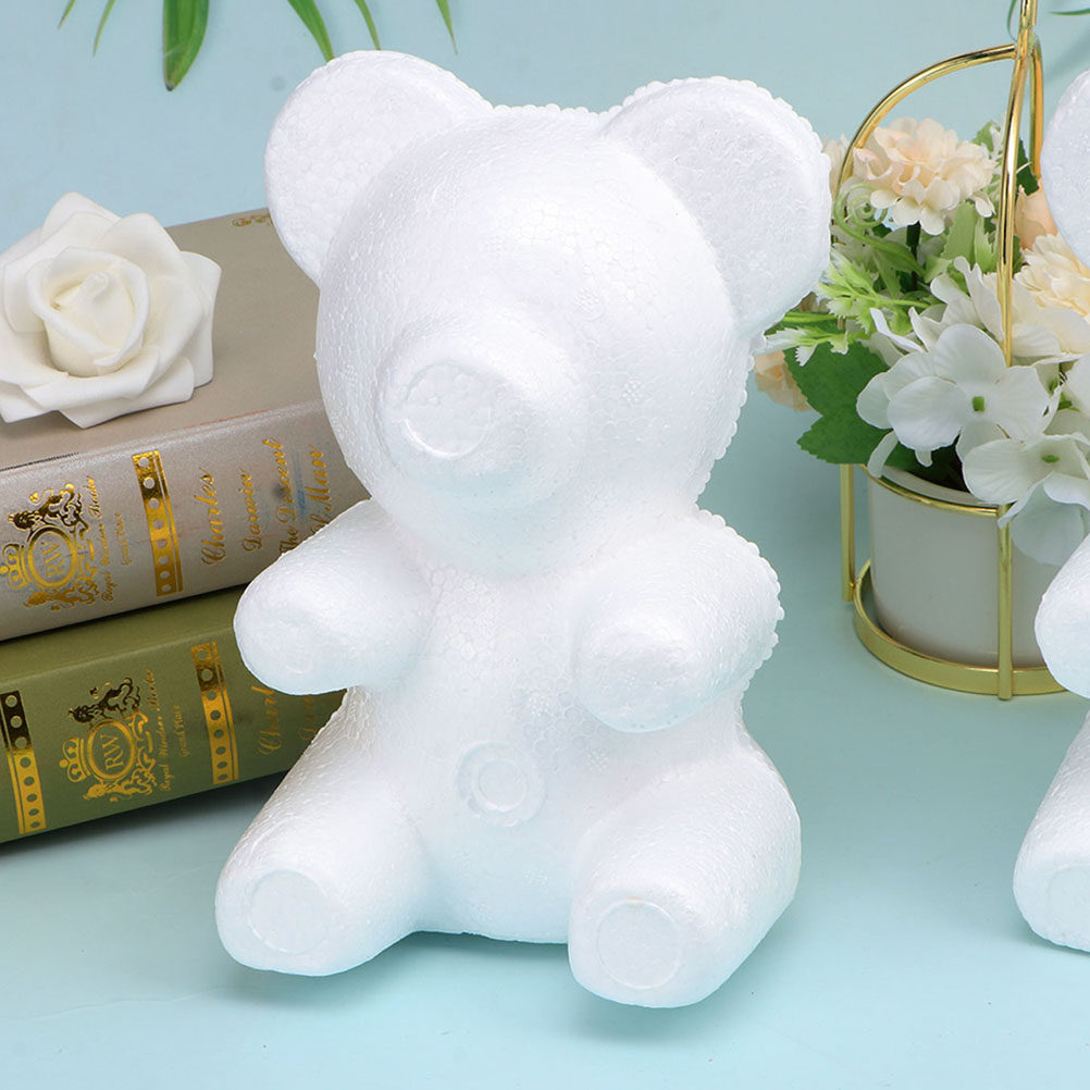 2Pcs White Foam Bear Ornament  – Embellish Craft recenzja i cena
