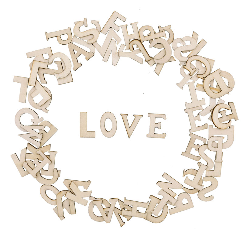 100pcs Letters Wooden Alphabet – Embellishments For Scrapbooking recenzja i cena