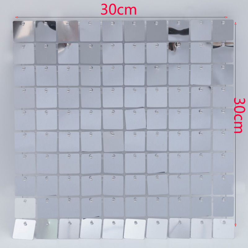 18Pcs Silver Shimmer Wall Pane – Sequin Fabric Panel recenzja i cena