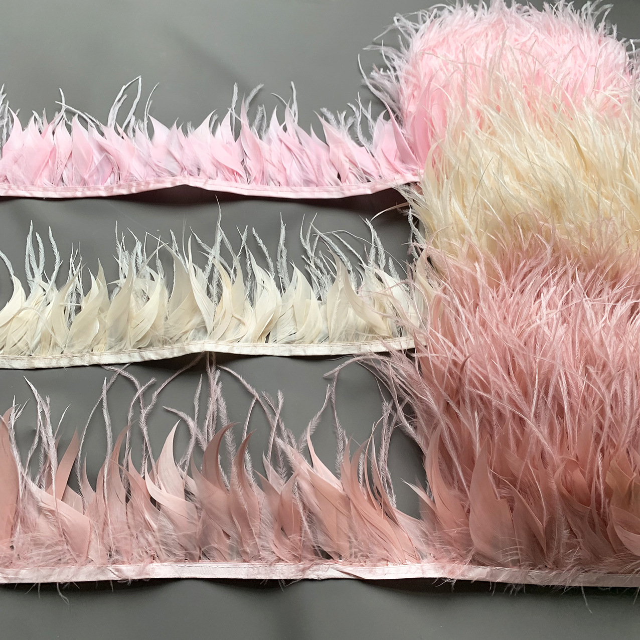 10M Colorful Ostrich Feather T – Fringe Ribbon Sewing recenzja i cena