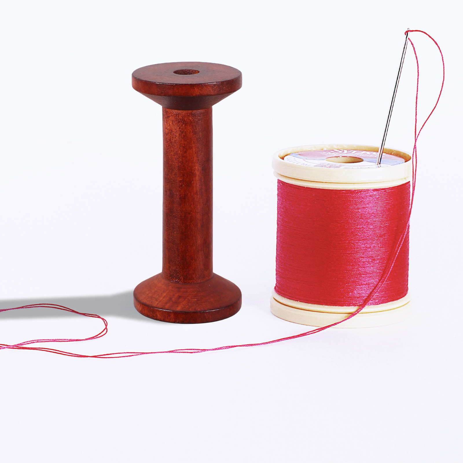 6Pcs Smooth Wood Thread Spools – Embroidery Craft recenzja i cena