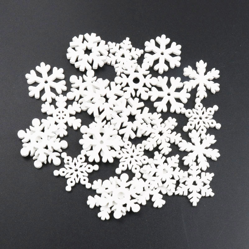 20Pcs Wooden Christmas Snowfla – Embellishments For Scrapbooking recenzja i cena