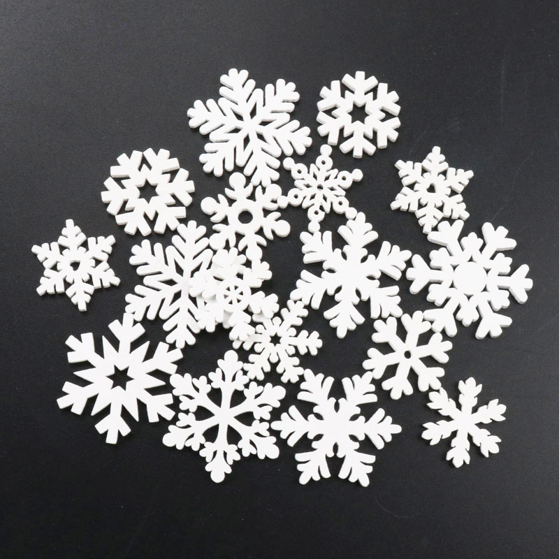 20Pcs Wooden Christmas Snowfla – Embellishments For Scrapbooking recenzja i cena