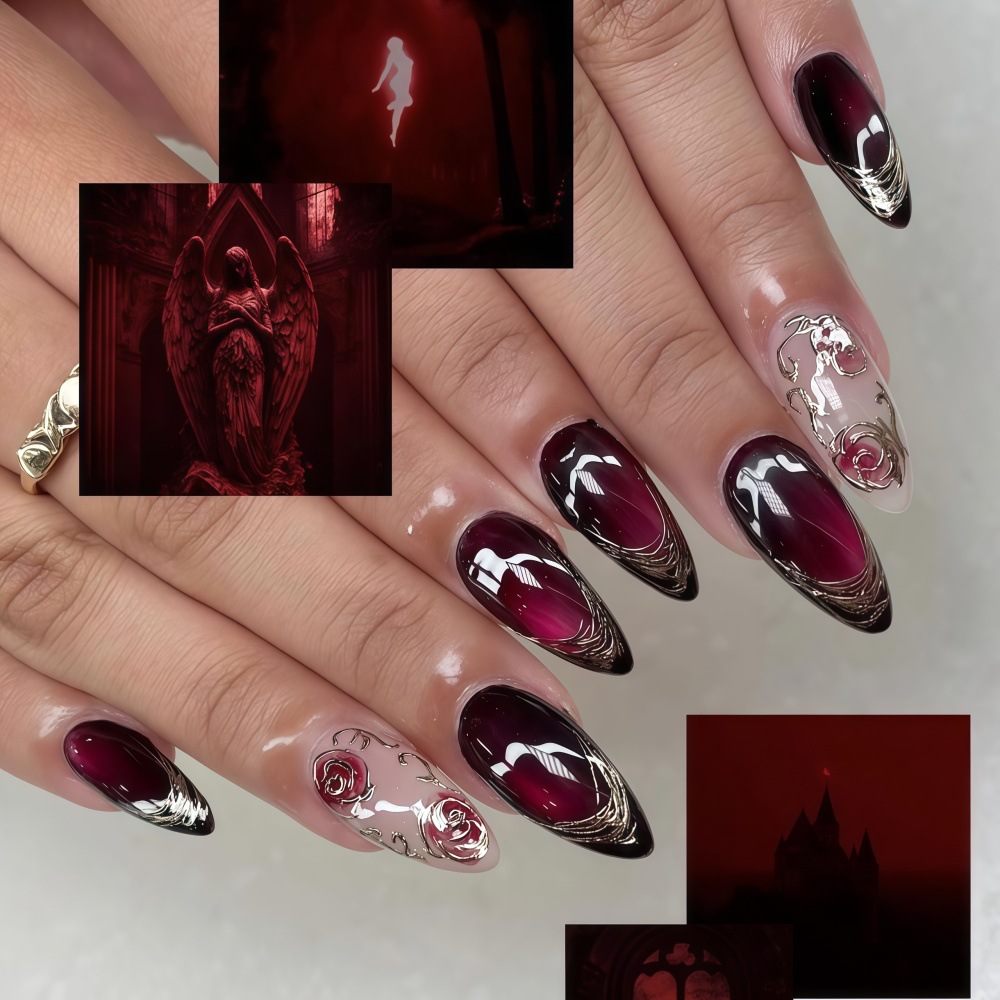 3D fake nails for women girls  – Embroidery Embellishments recenzja i cena