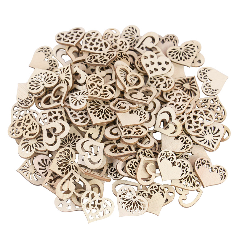 50/100pcs Hollowed Heart Patte – Embellishments For Scrapbooking recenzja i cena
