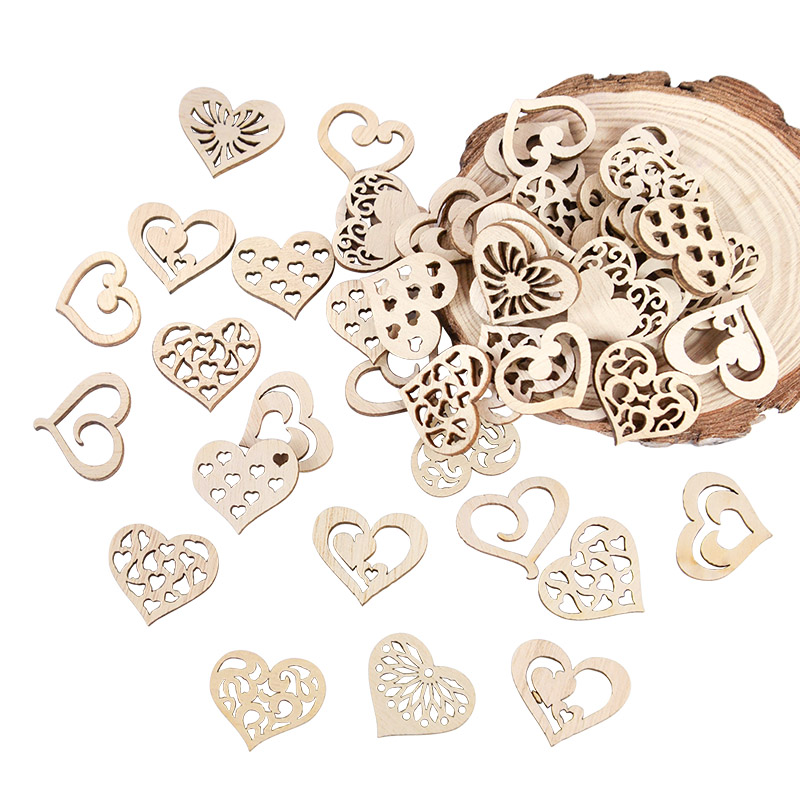 50/100pcs Hollowed Heart Patte – Embellishments For Scrapbooking recenzja i cena