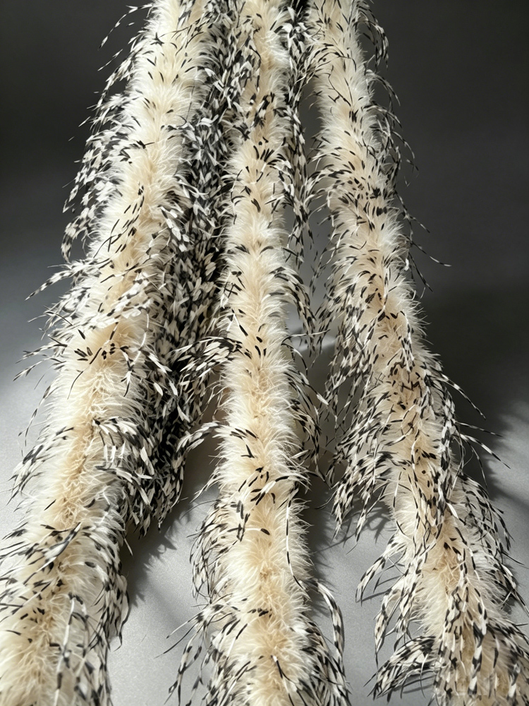 2Yards/lot Luxury Khaki&BLACK& – Feather Trim Marabou recenzja i cena