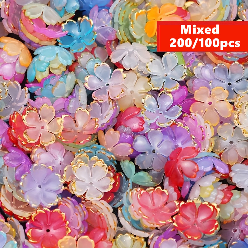 200/100pcs 15mm Colorful Acryl – Embroidery Embellishments recenzja i cena