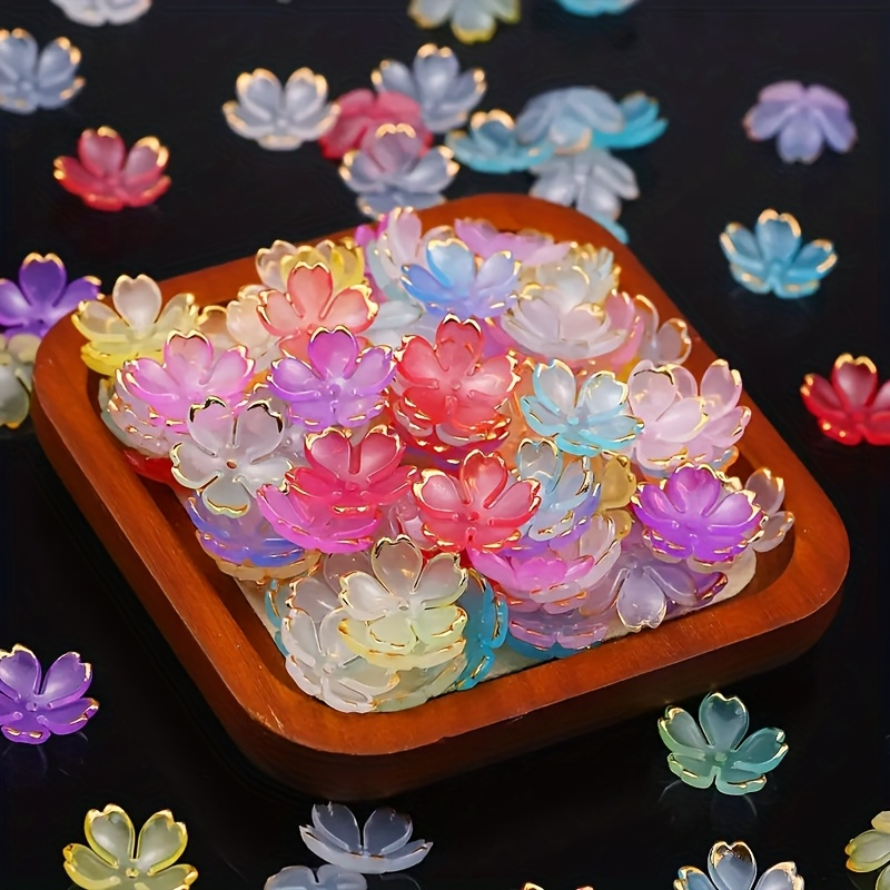 200/100pcs 15mm Colorful Acryl – Embroidery Embellishments recenzja i cena