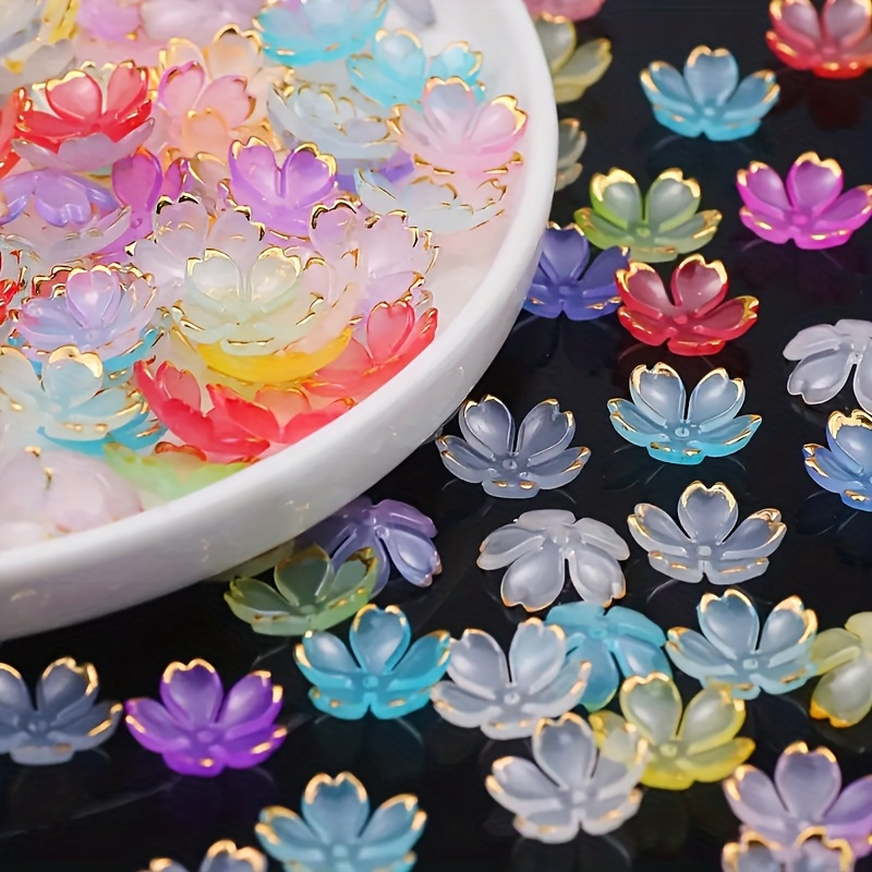 200/100pcs 15mm Colorful Acryl – Embroidery Embellishments recenzja i cena