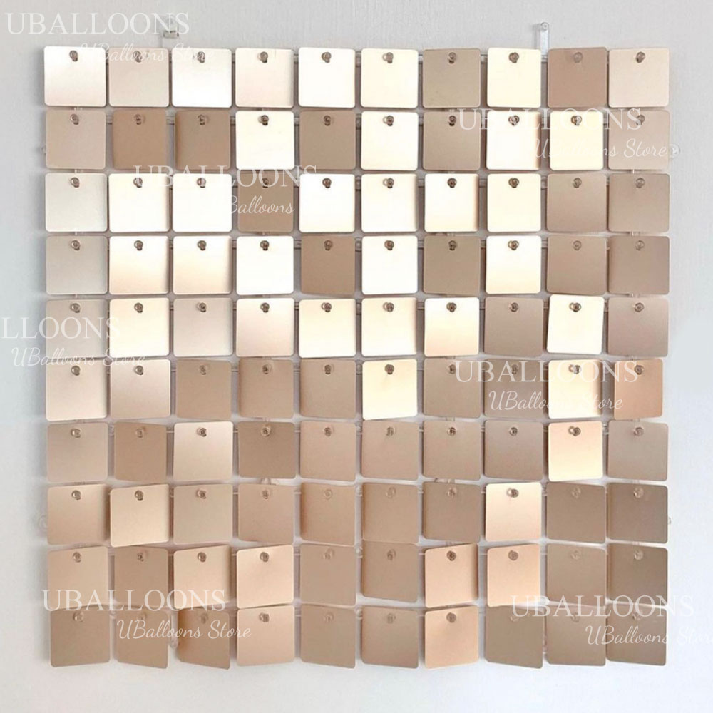 Matte Beige Gold Shimmer Sequi – Sequin Fabric Panel recenzja i cena