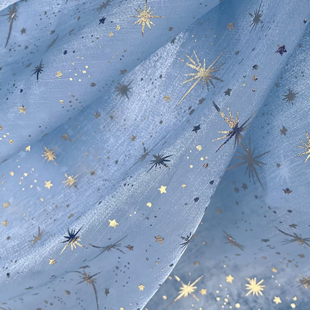Glitter Shiny Bronzing Star Mo – Sequin Fabric Panel recenzja i cena