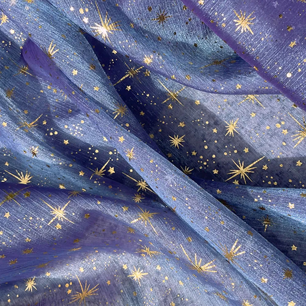 Glitter Shiny Bronzing Star Mo – Sequin Fabric Panel recenzja i cena