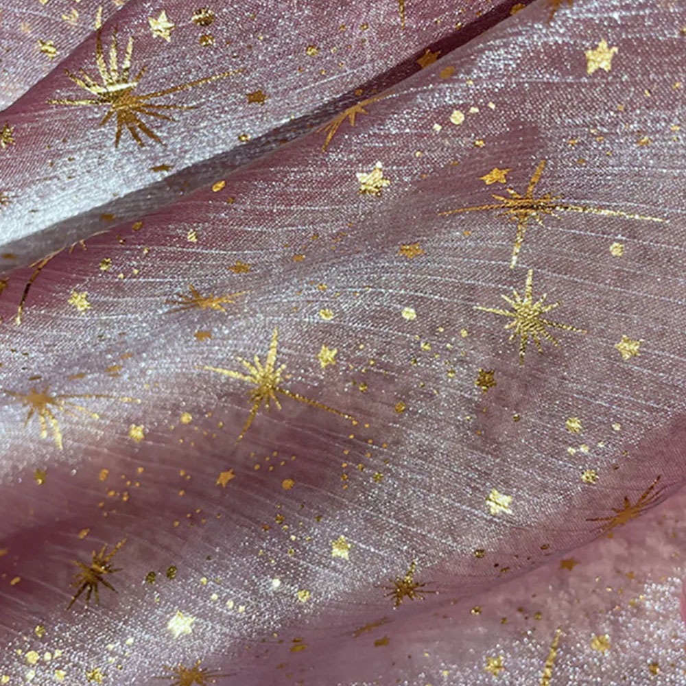 Glitter Shiny Bronzing Star Mo – Sequin Fabric Panel recenzja i cena