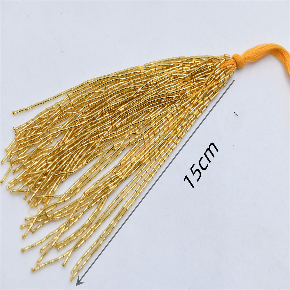15cm wide 1 bundle gold silver – Beaded Trim Fringe recenzja i cena