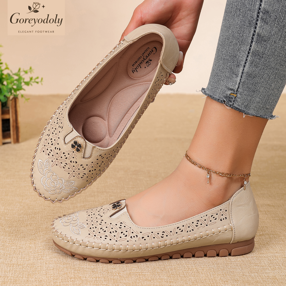 Goreyodoly women loafers flora – Embroidery Embellishments recenzja i cena