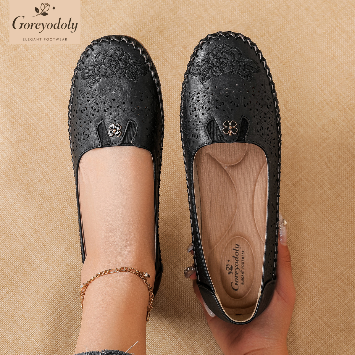 Goreyodoly women loafers flora – Embroidery Embellishments recenzja i cena
