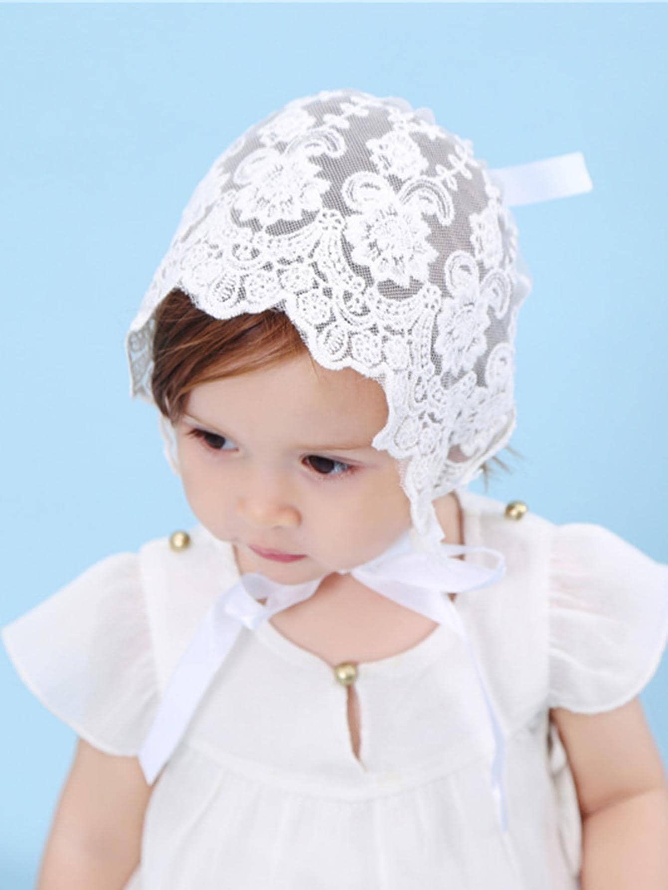 Baby Lace Brim Headband Hat He – Embroidery Embellishments recenzja i cena