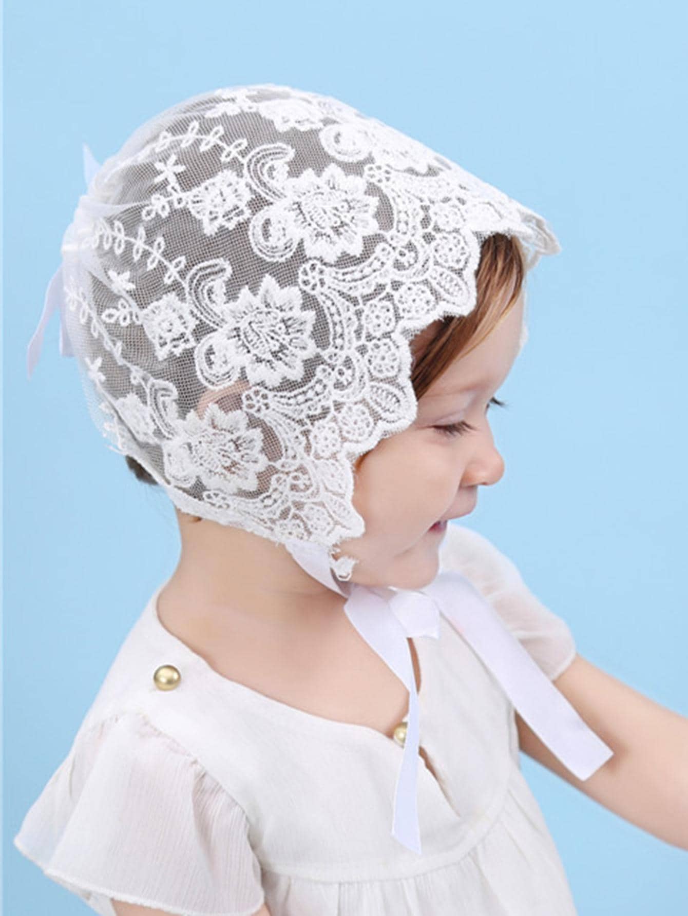 Baby Lace Brim Headband Hat He – Embroidery Embellishments recenzja i cena