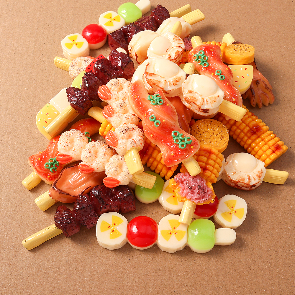 4pcs Simulation Foood Barbecue – Embellishments For Scrapbooking recenzja i cena