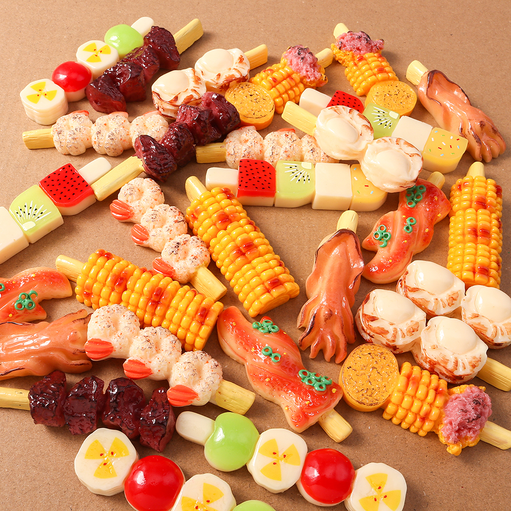 4pcs Simulation Foood Barbecue – Embellishments For Scrapbooking recenzja i cena
