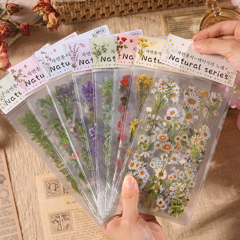 6pcs/pack Retro Plant & Flower – Embellishments For Scrapbooking recenzja i cena