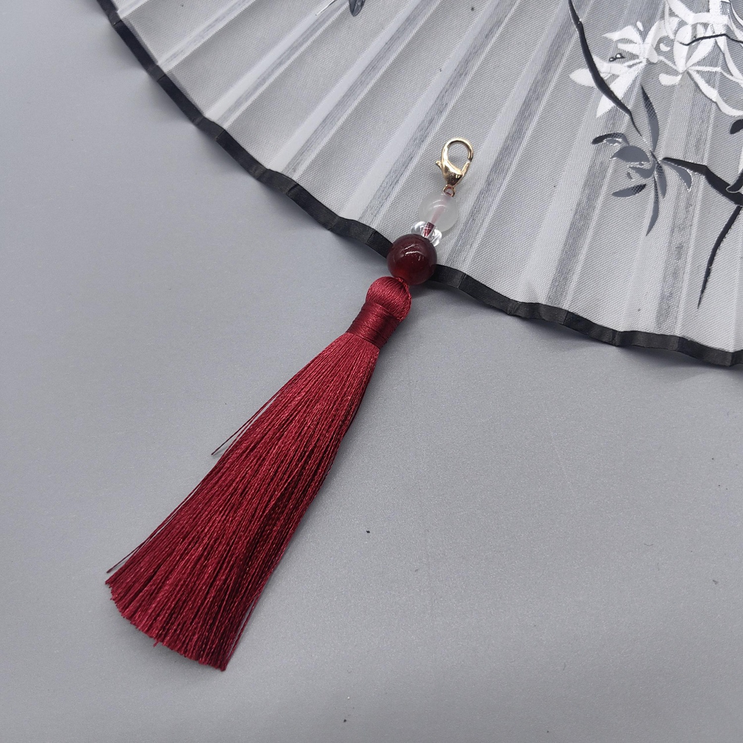 8cm Lobster Clasp Tassel Charm – Beaded Trim Fringe recenzja i cena