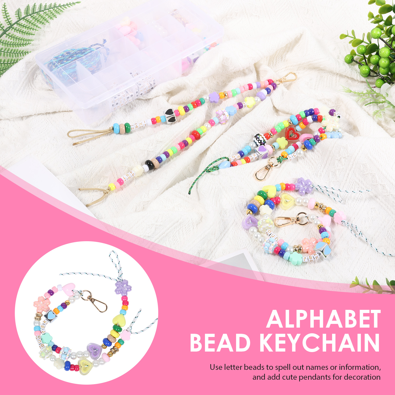 421PCS Beaded Keychain Making  – Embellishment Crafts recenzja i cena