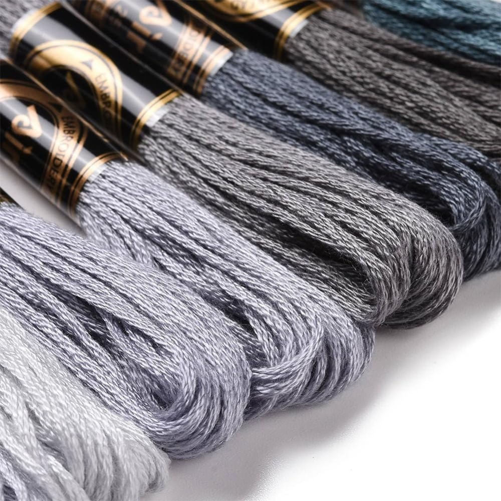 8 Skeins 70 Yards Grey Friends – Embroidery Embellishments recenzja i cena