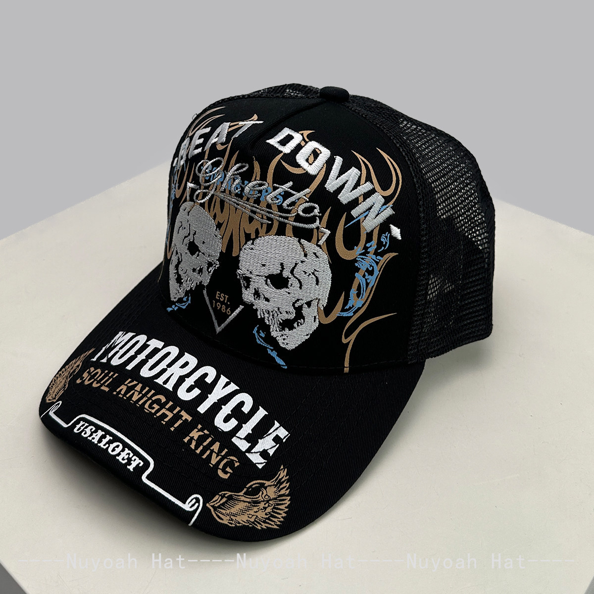 Skull Flame Embroidery Hard To – Embroidery Craft recenzja i cena