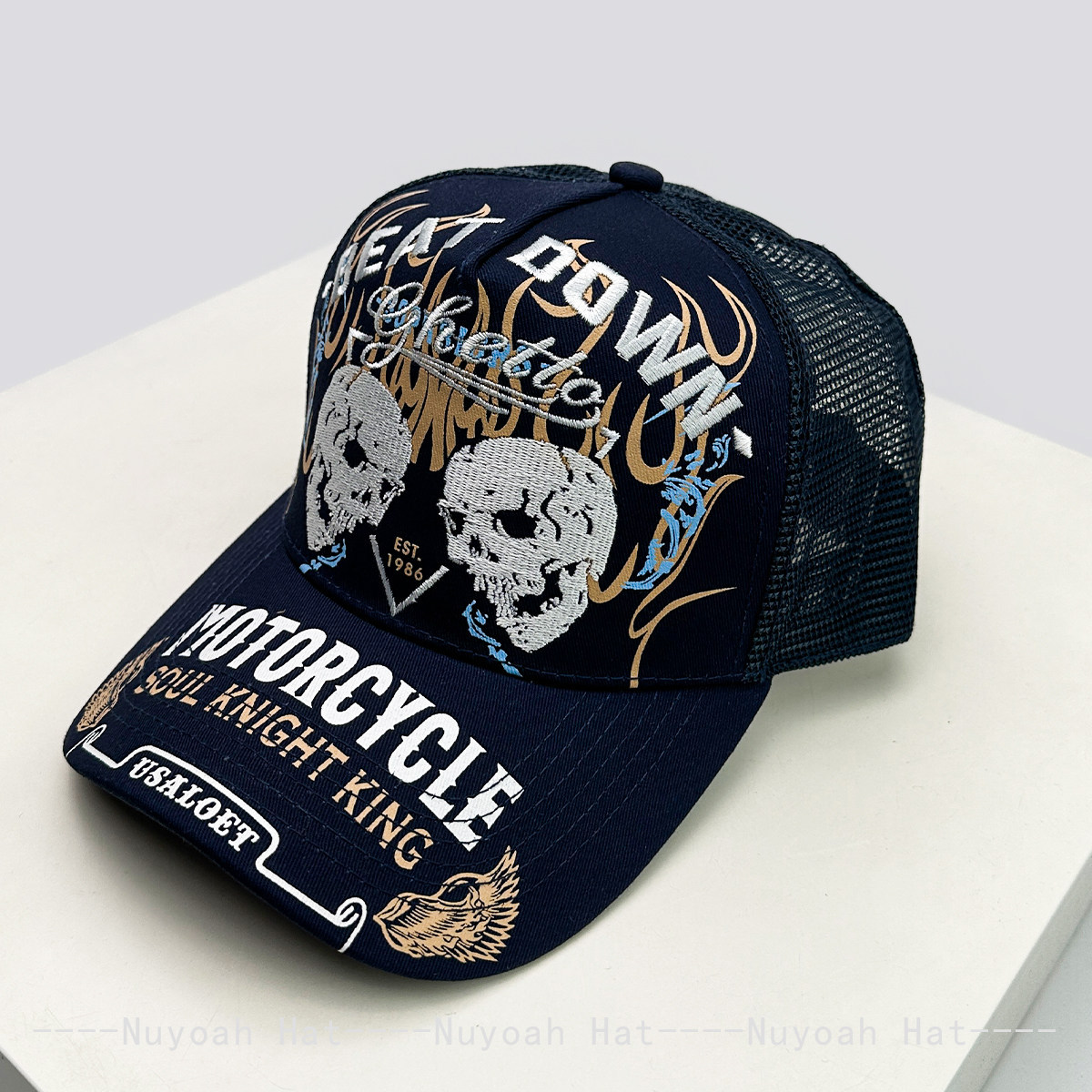 Skull Flame Embroidery Hard To – Embroidery Craft recenzja i cena
