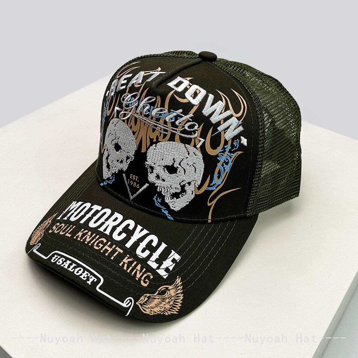 Skull Flame Embroidery Hard To – Embroidery Craft recenzja i cena