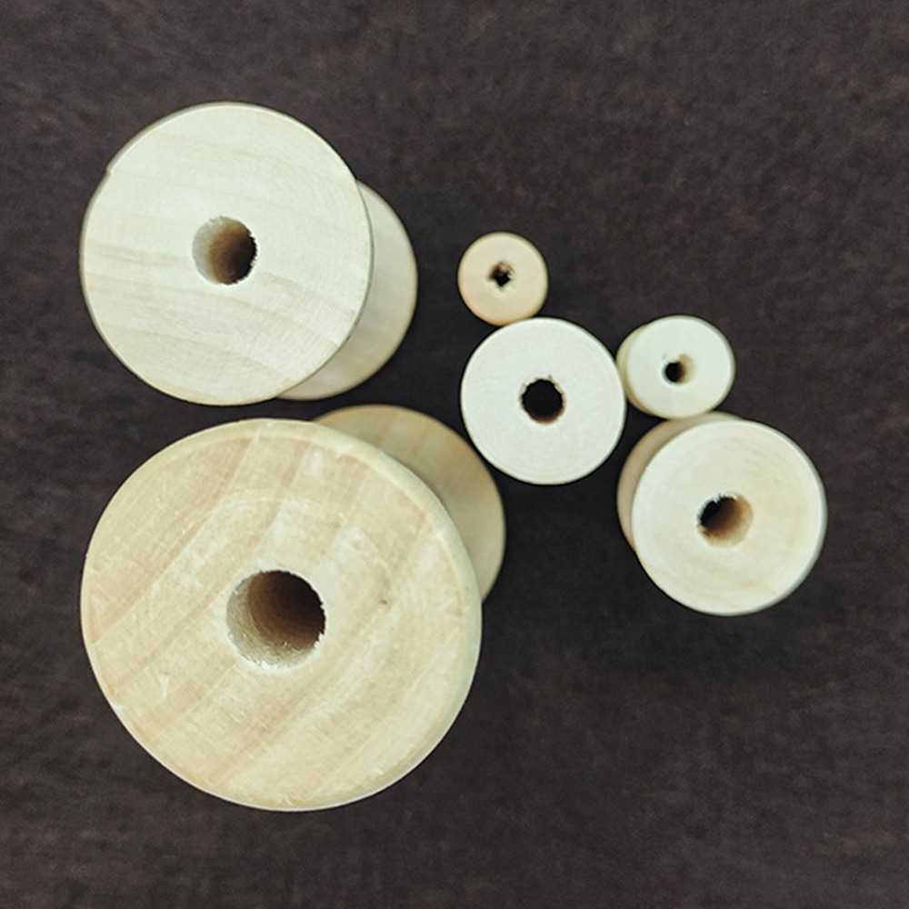 5/10PCS Wooden Bobbins Spools  – Organza Ribbon Spool recenzja i cena