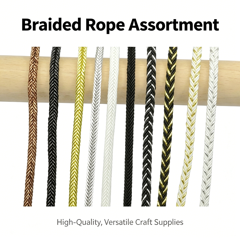 5m/16.4ft each pack Metallic T – Cord Trim Twisted recenzja i cena