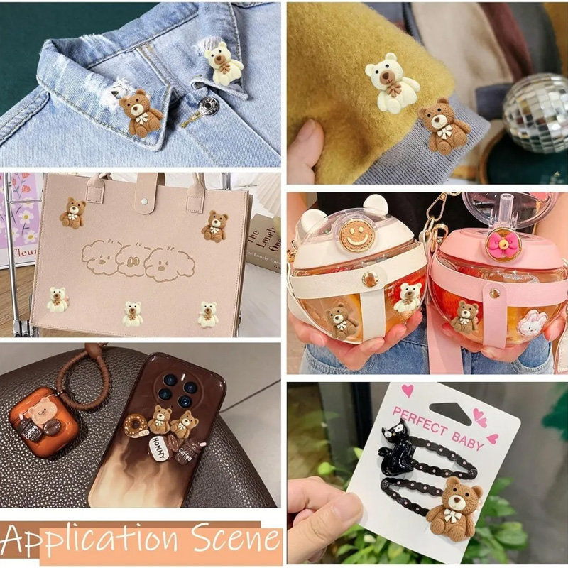 10/30/50pcs Resin Teddy Bear C – Embellishments For Scrapbooking recenzja i cena
