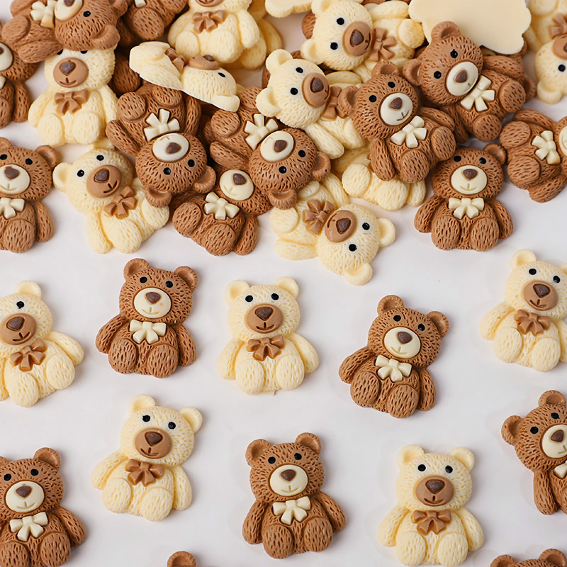 10/30/50pcs Resin Teddy Bear C – Embellishments For Scrapbooking recenzja i cena