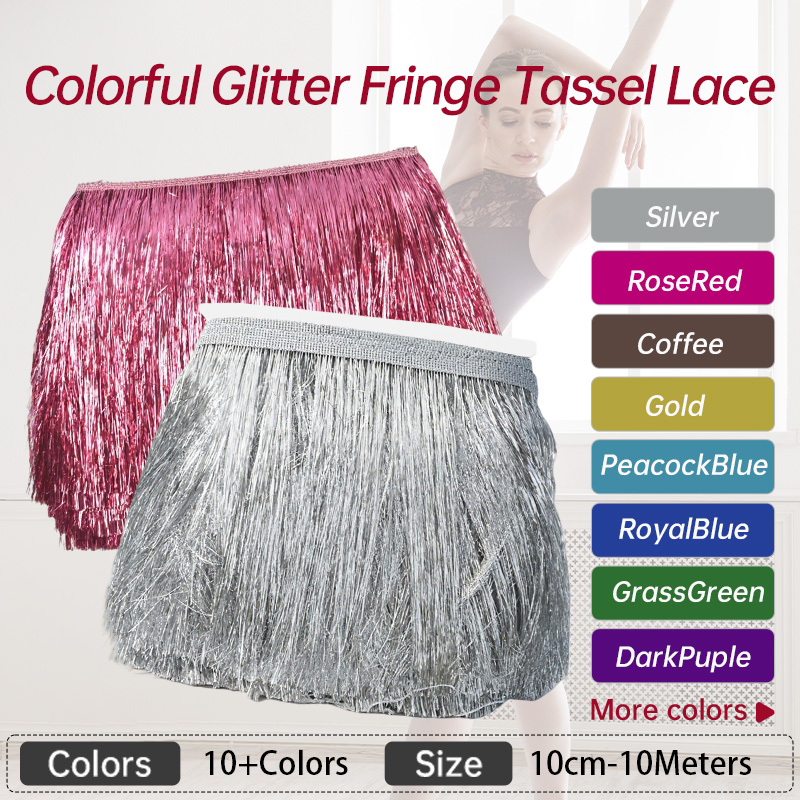 2/5/10M 10cm Gold Metallic Thr – Beaded Trim Fringe recenzja i cena