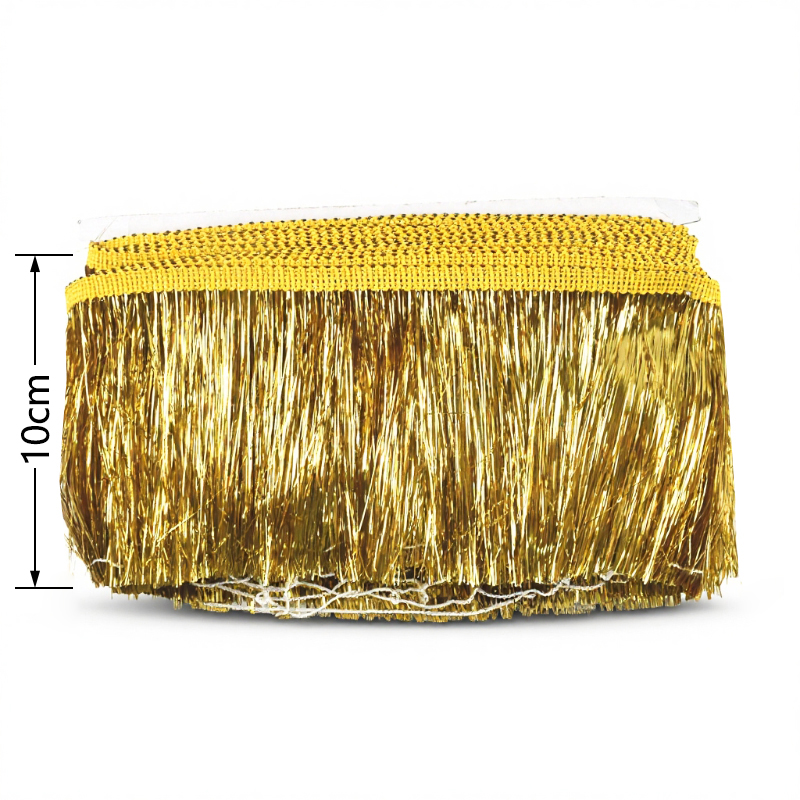 2/5/10M 10cm Gold Metallic Thr – Beaded Trim Fringe recenzja i cena